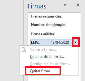 quitar firma