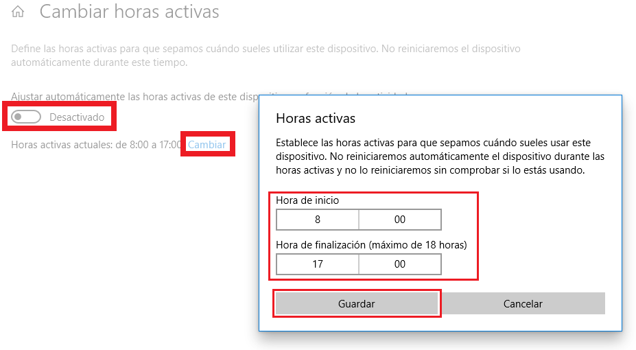 Windows 10 reinicie automáticamente