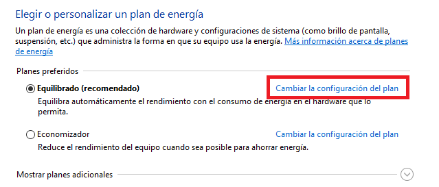 ahorro de energía