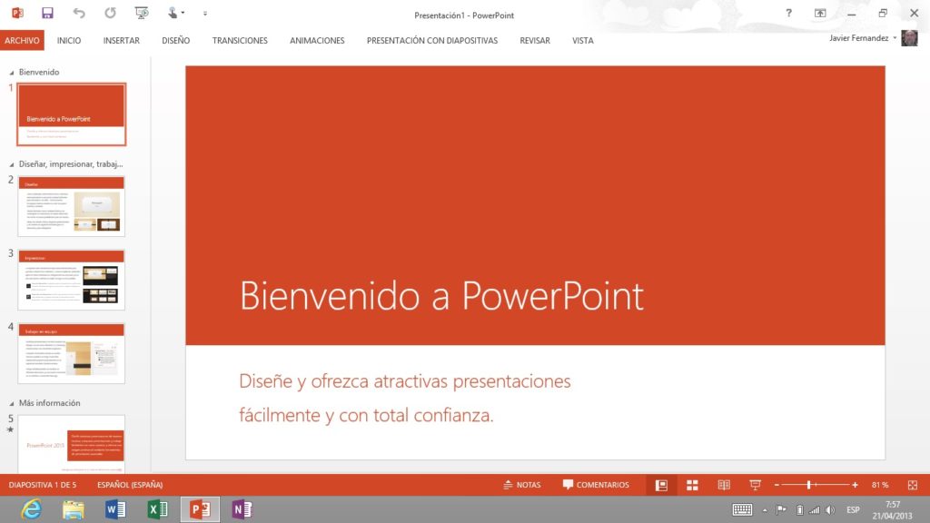 Efecto desaparición PowerPoint 2