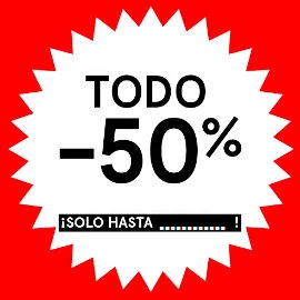 oferta 50% hasta