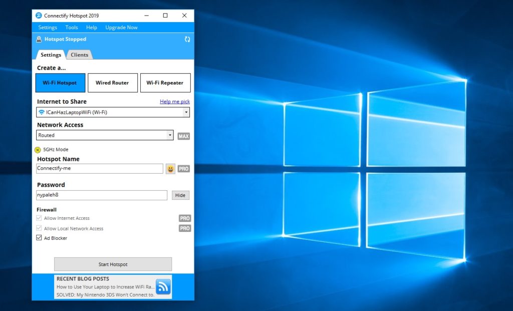 Connectify Hotspot
