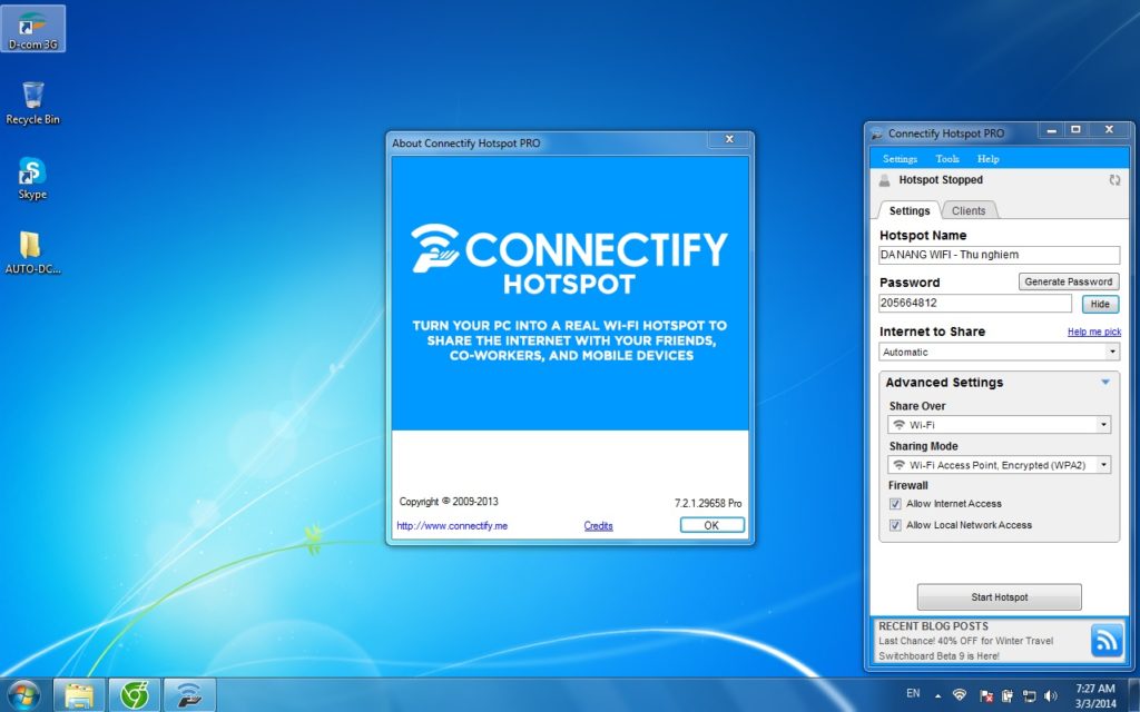 Connectify Hotspot 3