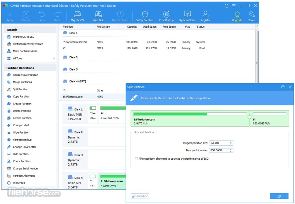 AOMEI Partition Assistant Professional 2