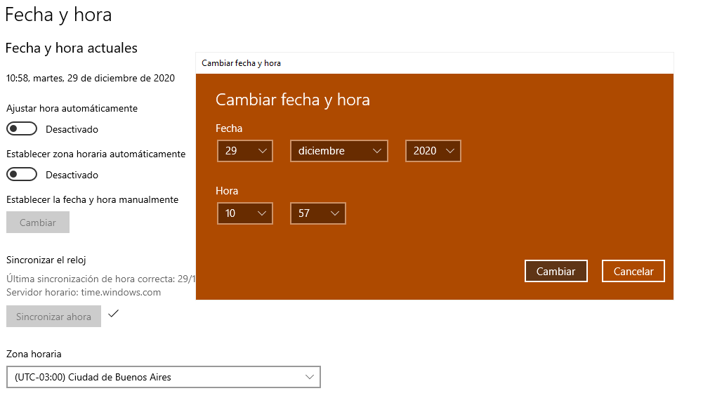 Cómo configurar horario de verano en windows 10