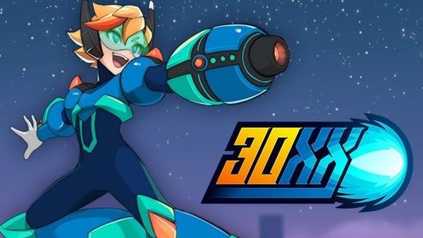 Muchos colores llamativos, acción y nostaglía que nos recuerda a MegaMan en 30XX