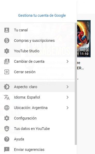 Cómo activar el tema oscuro de YouTube en Windows