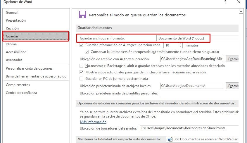 Archivos se abren en WordPad en lugar de Word