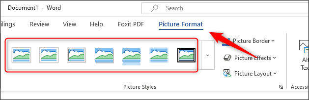 Estilos de bordes para fotos e imágenes en Word