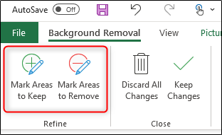 Quitar fondo de forma manual Excel