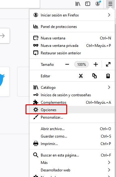 Configurar Firefox para que guarde las pestañas al cerrar o reiniciar