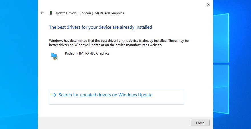 Buscar automáticamente para obtener el software del controlador actualizado