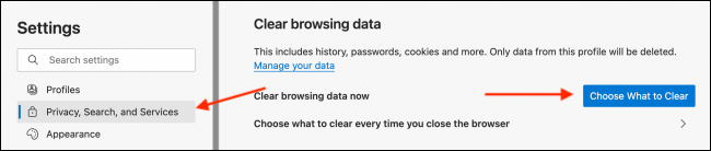 Tendremos que ingresar a Privacidad busqueda y servicios.