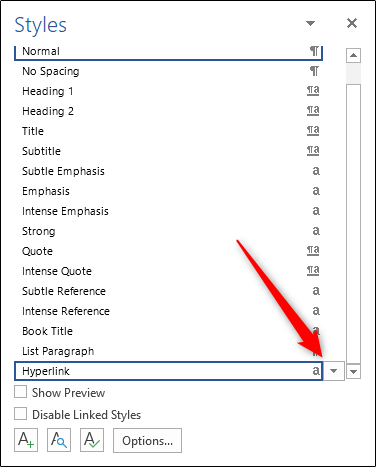 Cómo quitar el subrayado de los hipervínculos en Word.