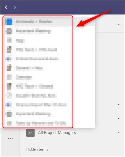 Ver las últimas doce ubicaciones visitadas recientemente en Microsoft Teams.