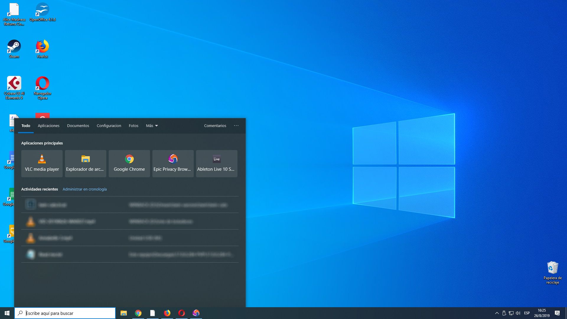 Cómo sacar o quitar el cuadro de búsqueda de Windows 10