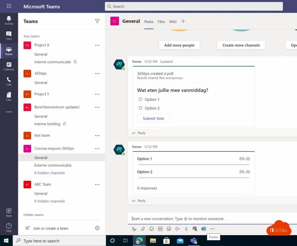 encuestas Microsoft Teams 2