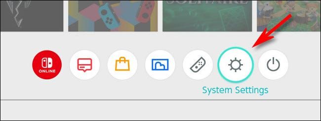 Vamos a configuración del sistema en Nintendo Switch.