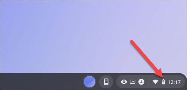 Abrir configuración rápida en Chromebook.