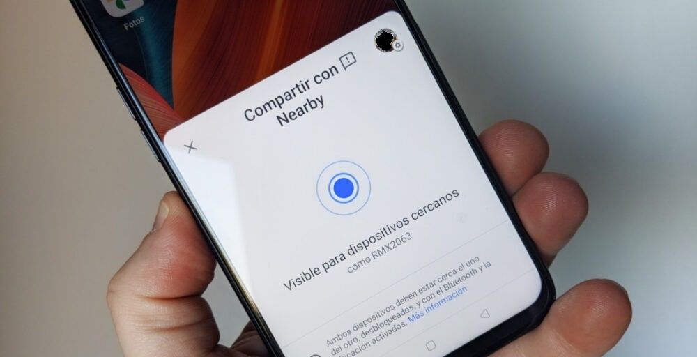 Cómo compartir por Nearby en dispositivos Android.