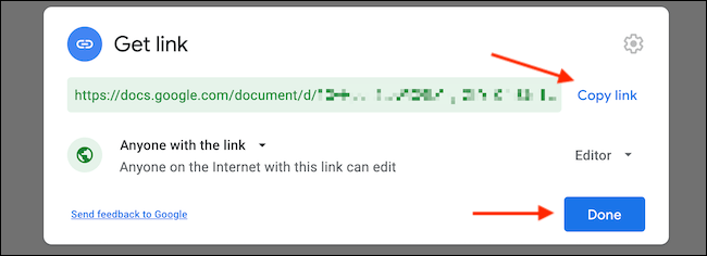 Copiamos el enlace y lo compartimos en la web. De esta manera podemos compartir carpetas y documentos en Google Drive