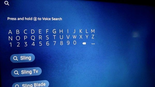 Buscamos Sling TV en Amazon Fire Stick.