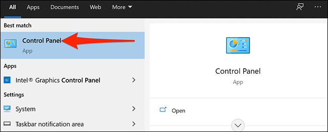 Accedemos al panel de control para poder crear un acceso directo a una VPN en el escritorio de Windows.