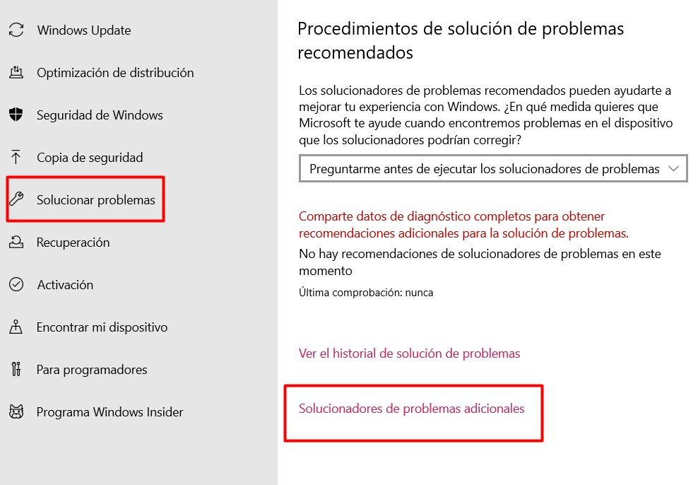 Solucionador de problemas adicionales.