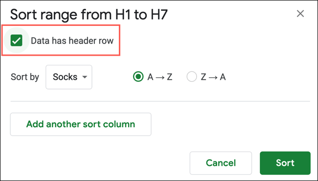 Ordenar Google Sheets.