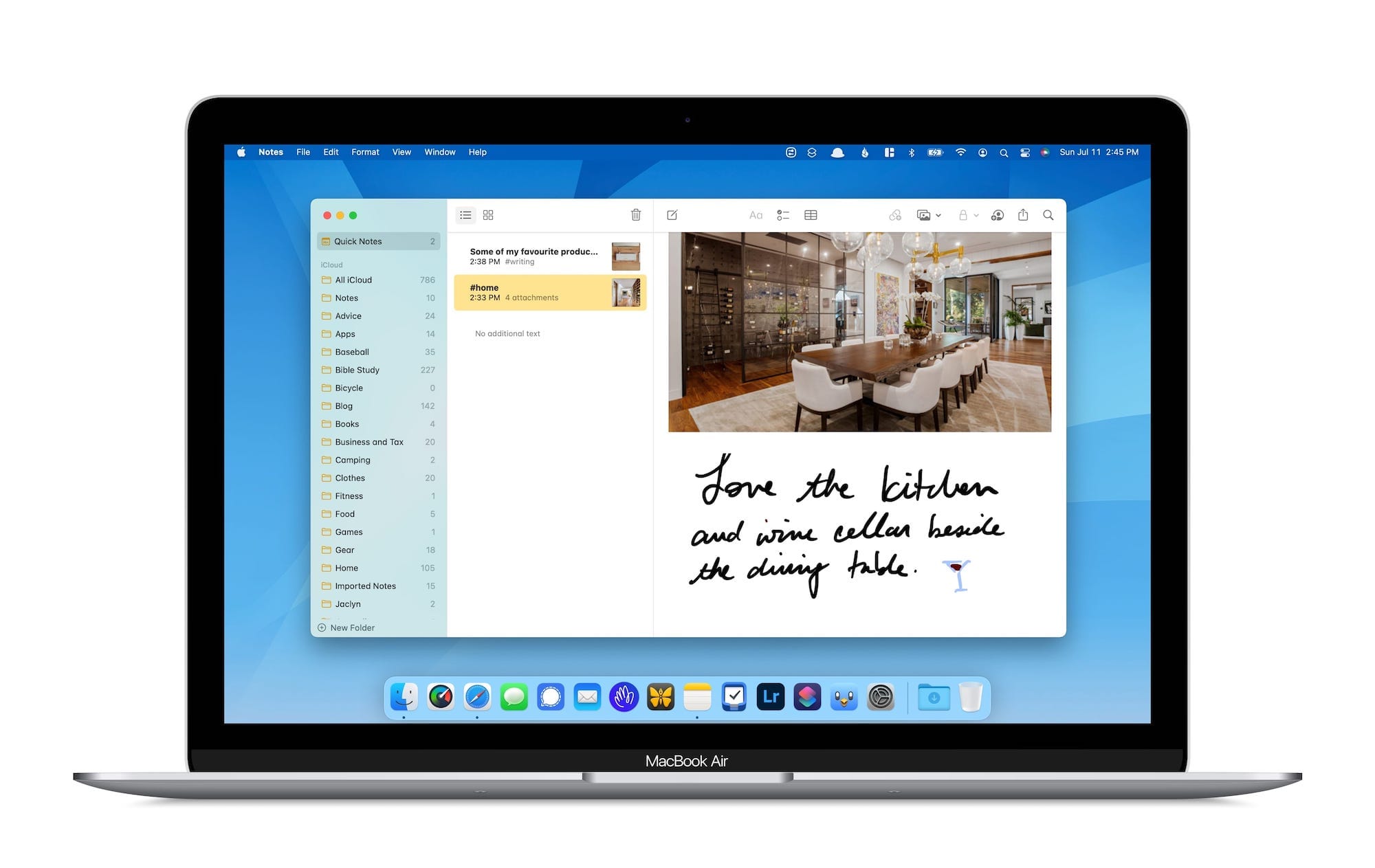 Cómo usar Quick Note o notas rápidas en macOS Monterey.