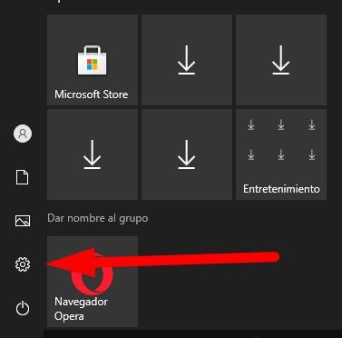 Configuración de Windows.