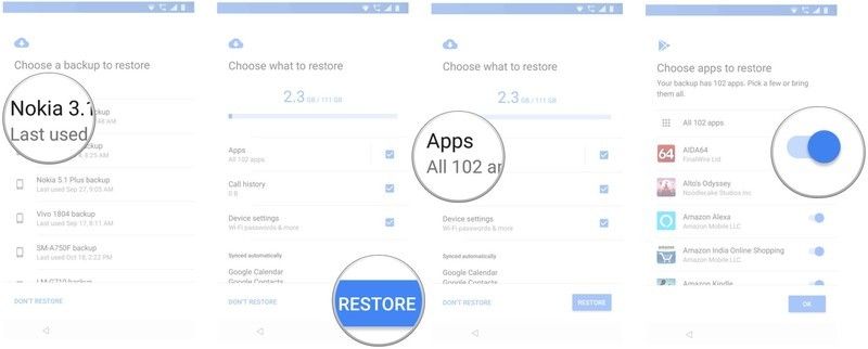 De esta manera podemos restaurar aplicaciones y configuraciones en un nuevo dispositivo Android