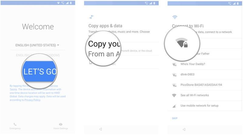 Comenzamos la configuración de Android.