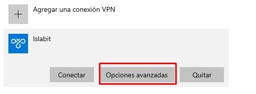 Opciones avanzadas.