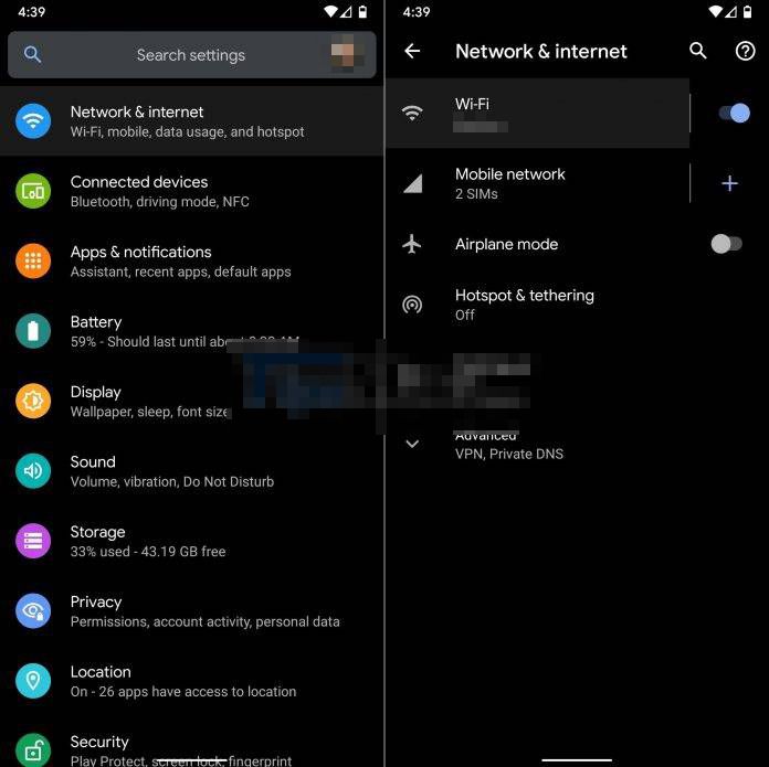 Contraseñas de WiFi en Android.