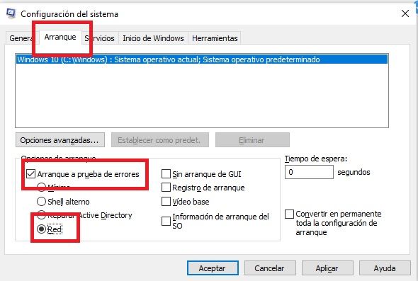 Arranque a prueba de errores para evitar que mi PC bloquea apagar equipo