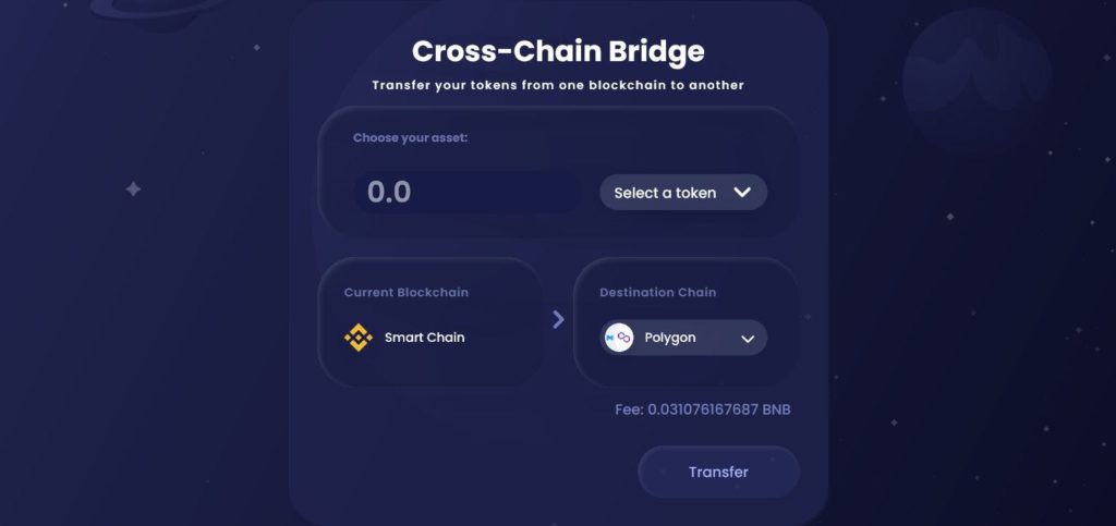 Transferir tokens a Polygon.