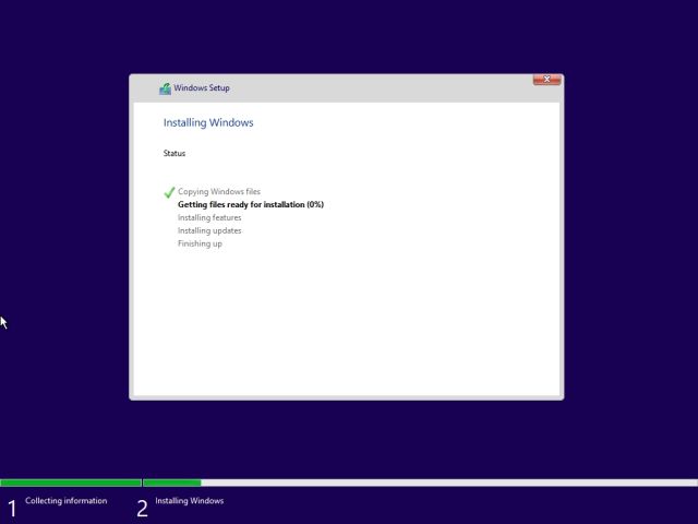 Comienza el proceso para instalar Windows 11 USB