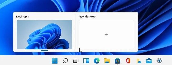 Crear un nuevo escritorio virtual en Windows.