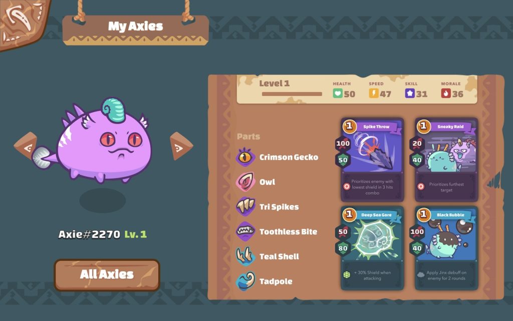 personajes Axie Infinity 2