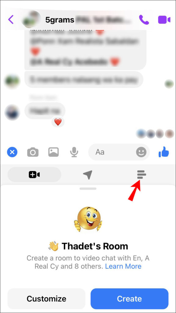 Seleccionar encuesta de Facebook Messenger.