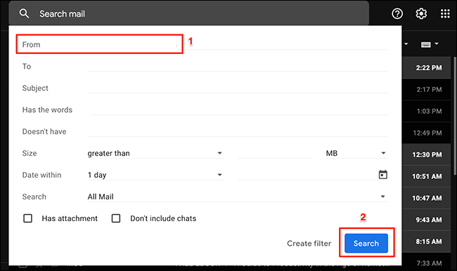 Organizar u ordenar los correos por remitente en Gmail.