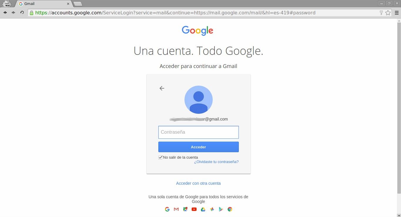 Inicio sesión Gmail otra cuenta 1