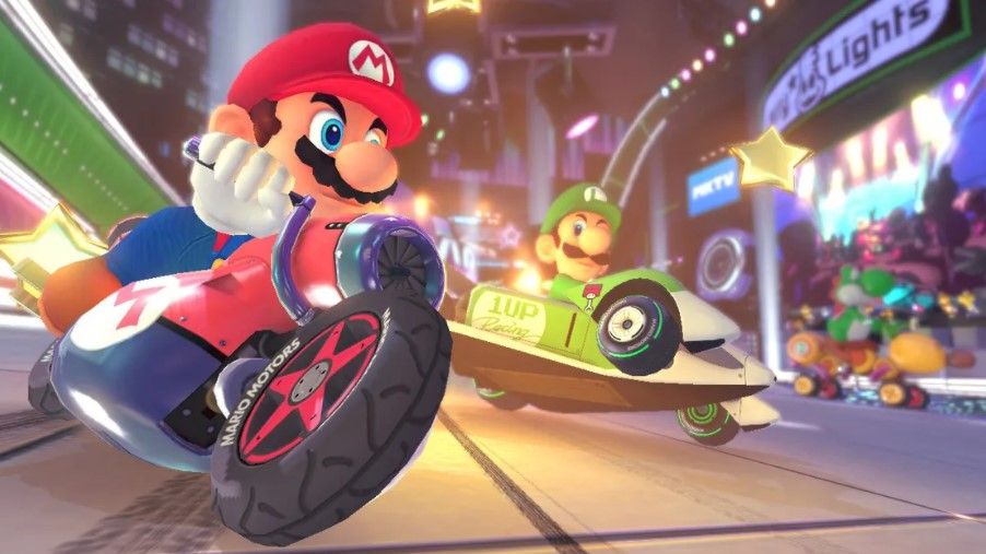 Mario Kart 8 Deluxe es ideal para Nintendo Switch OLED.