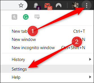 Configuración de Chrome.