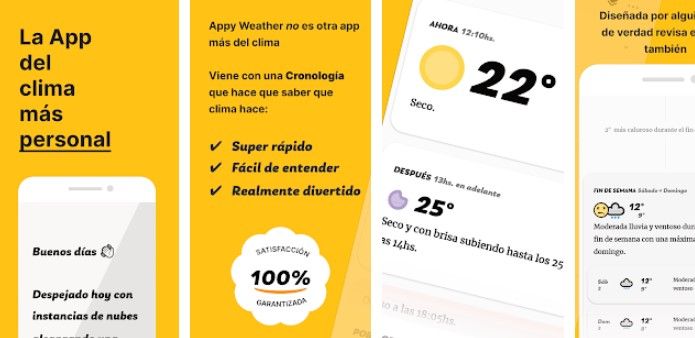 Una de las mejores aplicaciones meteorológicas para Android, muy recomendada.