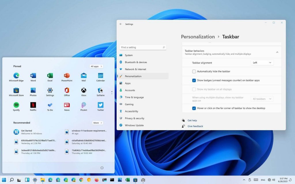 cambiar posición barra tareas Windows 11 3