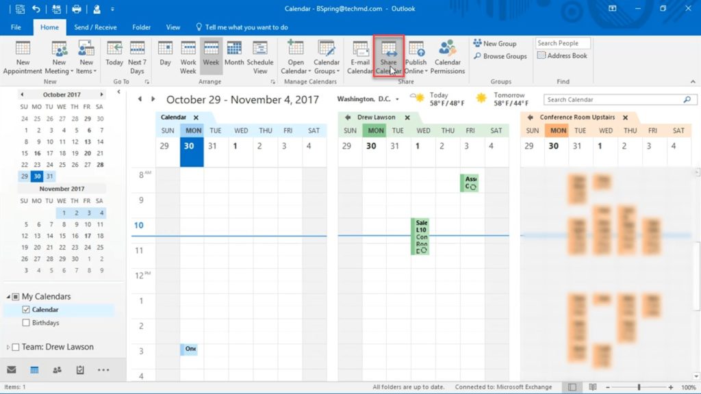 compartir calendario Outlook 2