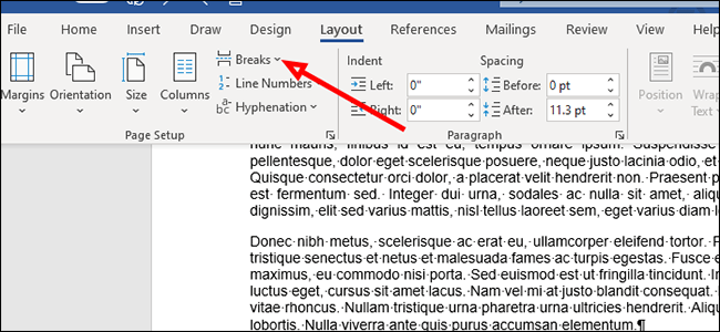 Cómo agregar salto sección Microsoft Word