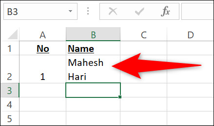 De esta forma hemos logrado una nueva línea en una celda de Excel